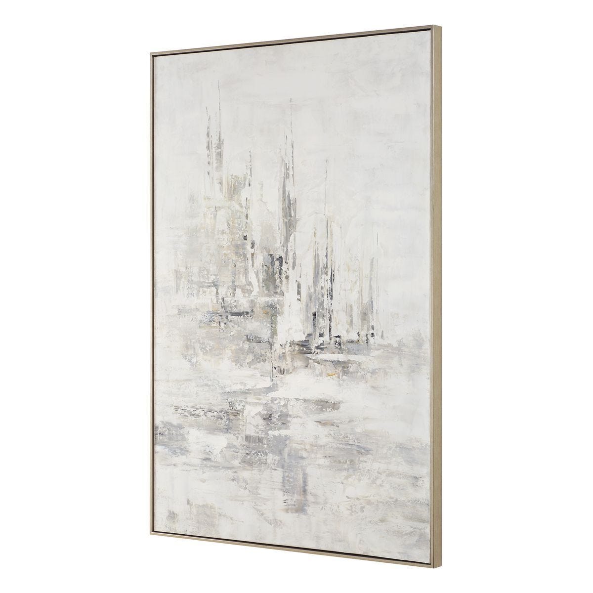 Hours in Silence Hand Painted Canvas – Art by Uttermost | Sutter & Vale