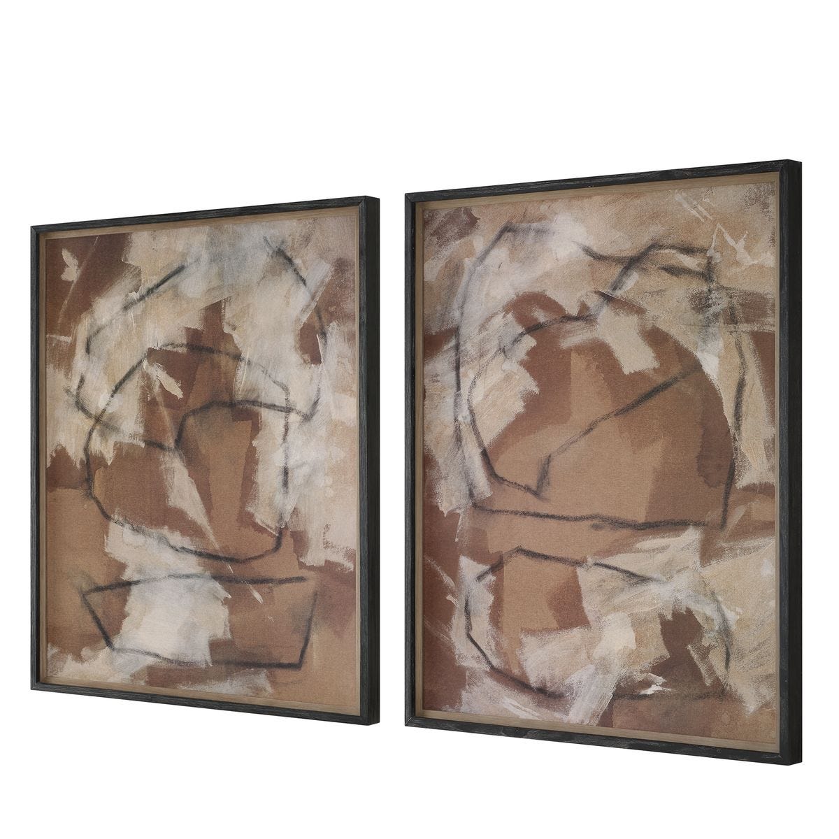 Rush & Dash Framed Prints, S/2