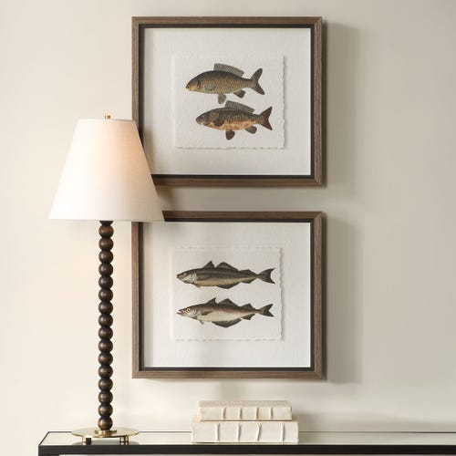 The Catch Framed Prints, S/2