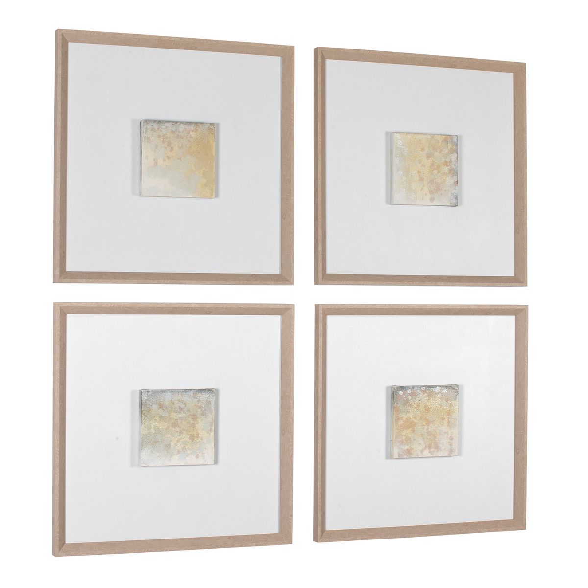 Now & Then Hand Painted Canvases, S/4