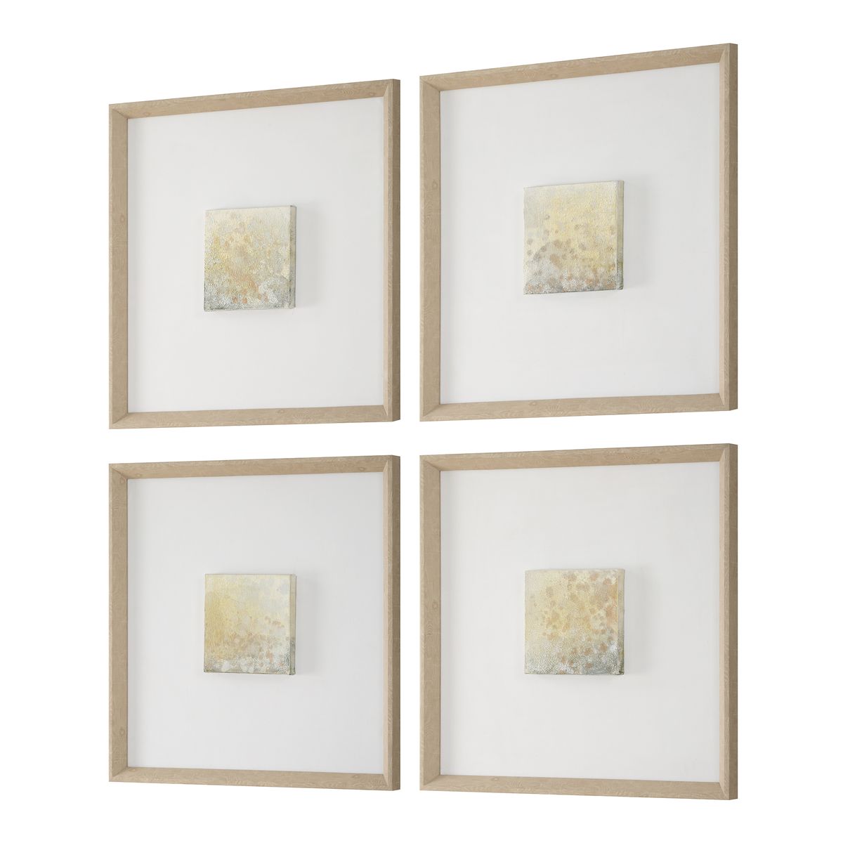 Now & Then Hand Painted Canvases, S/4