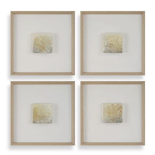Now & Then Hand Painted Canvases, S/4
