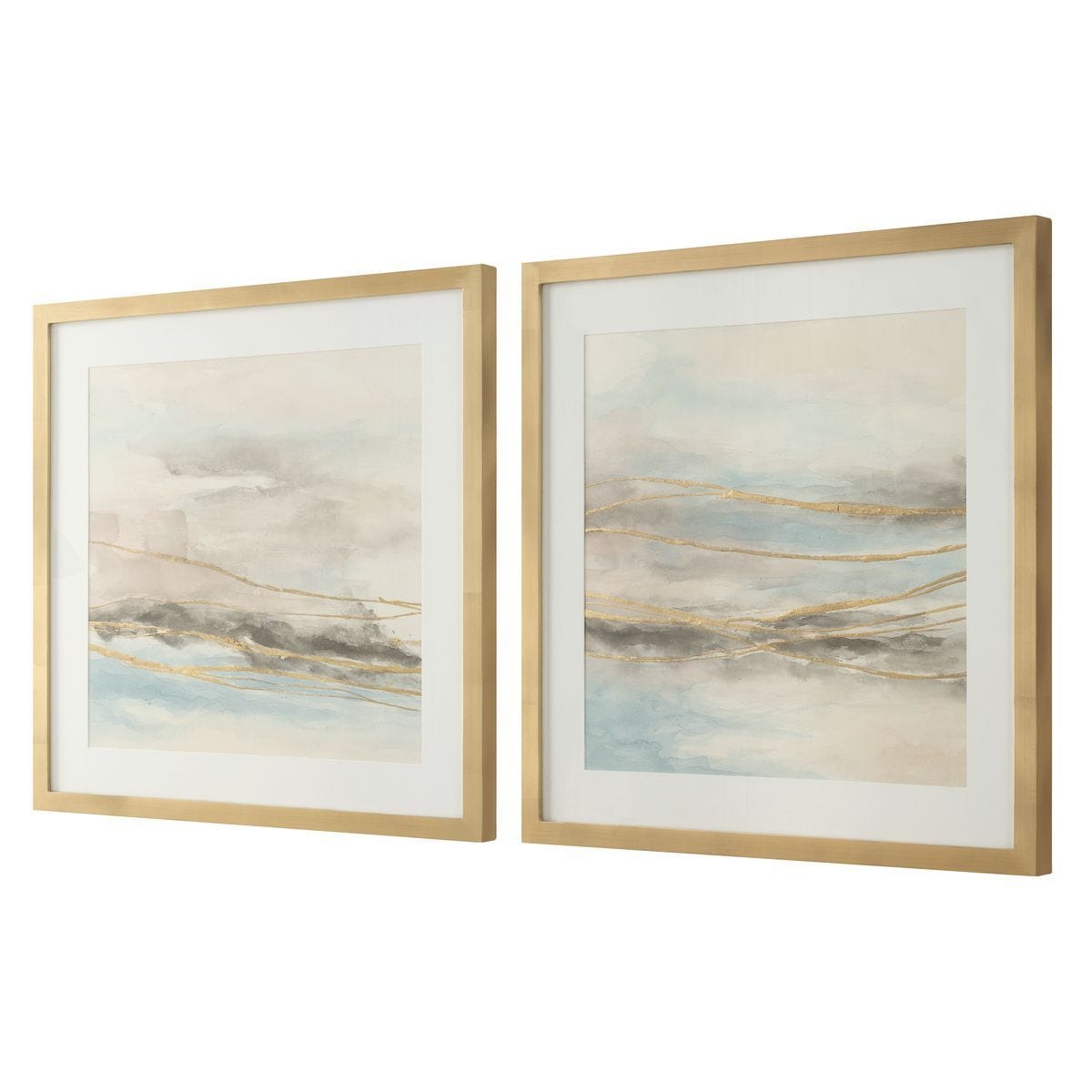So Golden Framed Prints, S/2 – Art by Uttermost | Sutter & Vale