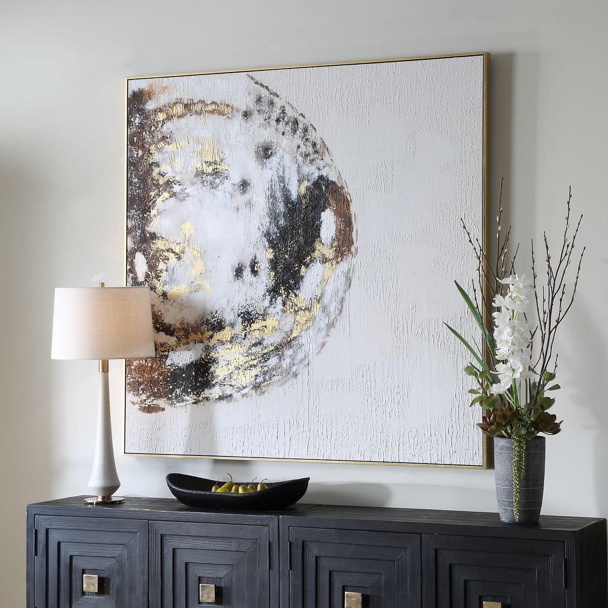 Moon Landing Hand Painted Canvas