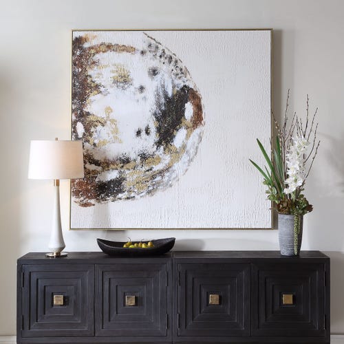 Moon Landing Hand Painted Canvas