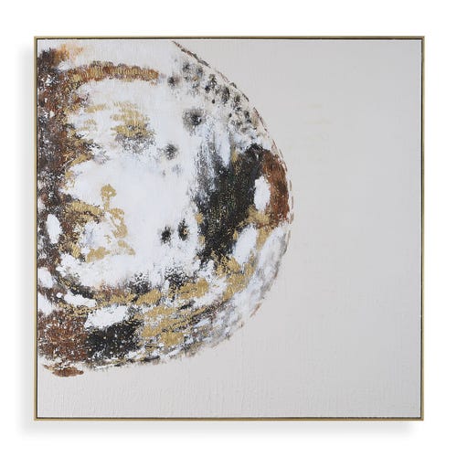 Moon Landing Hand Painted Canvas