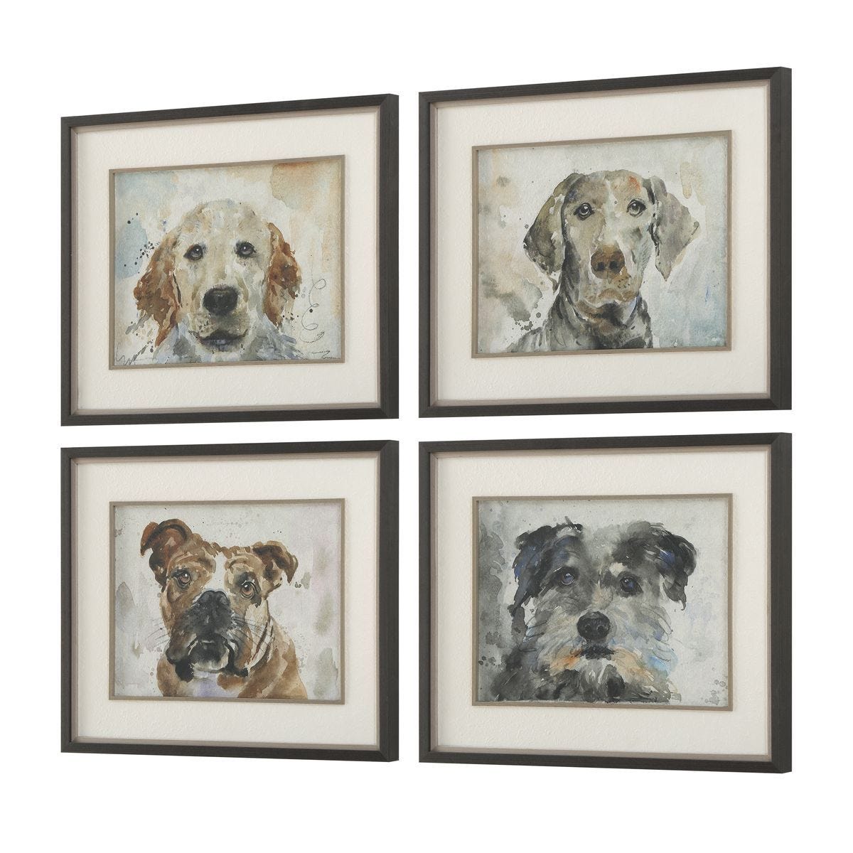Dog Days Framed Prints, S/4 – Art by Uttermost | Sutter & Vale