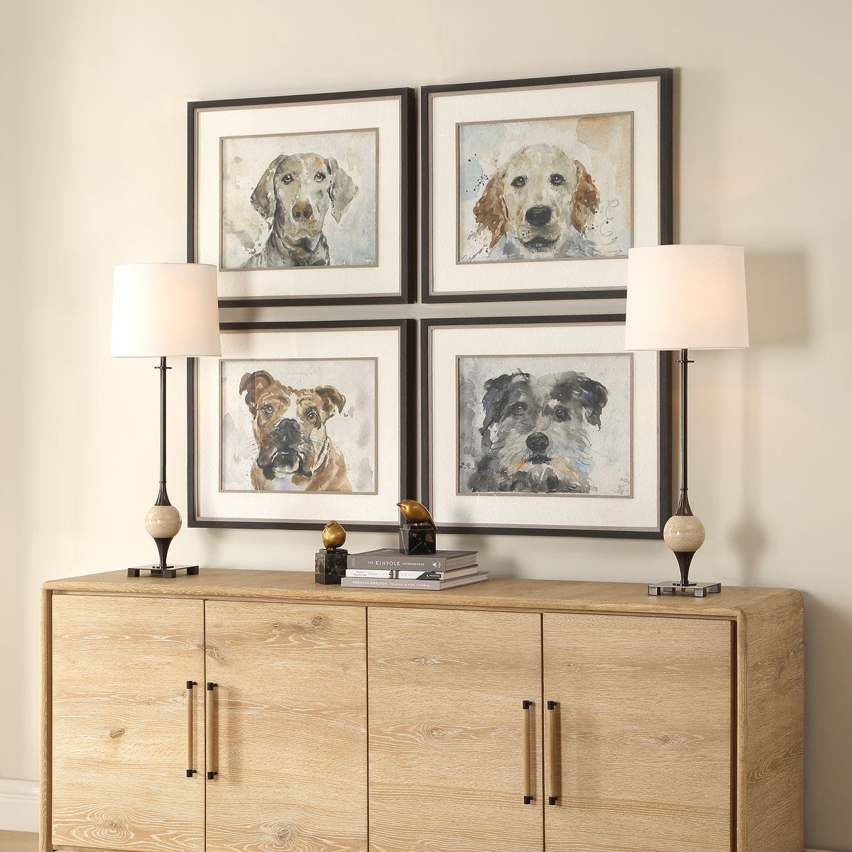 Dog Days Framed Prints, S/4 – Art by Uttermost | Sutter & Vale