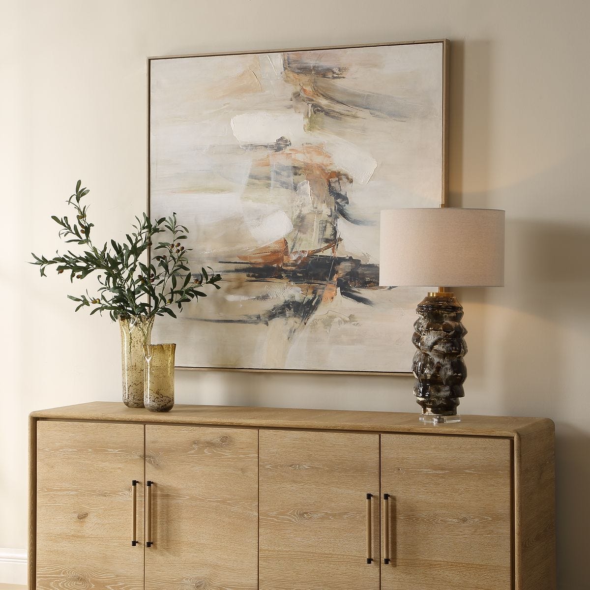Outburst Hand Painted Canvas – Art by Uttermost | Sutter & Vale