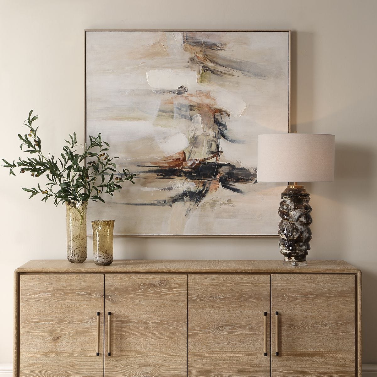 Outburst Hand Painted Canvas – Art by Uttermost | Sutter & Vale