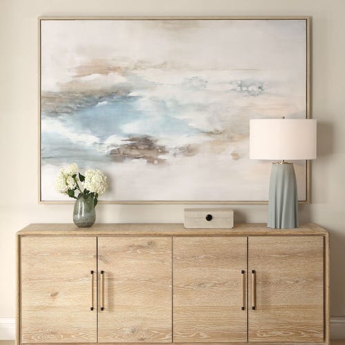 Chasing Blue Hand Painted Canvas