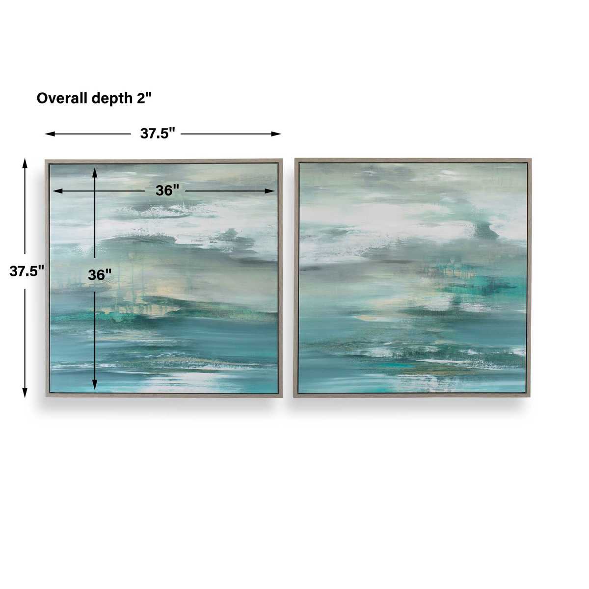 Tranquil State of Mind, Framed Canvases, S/2