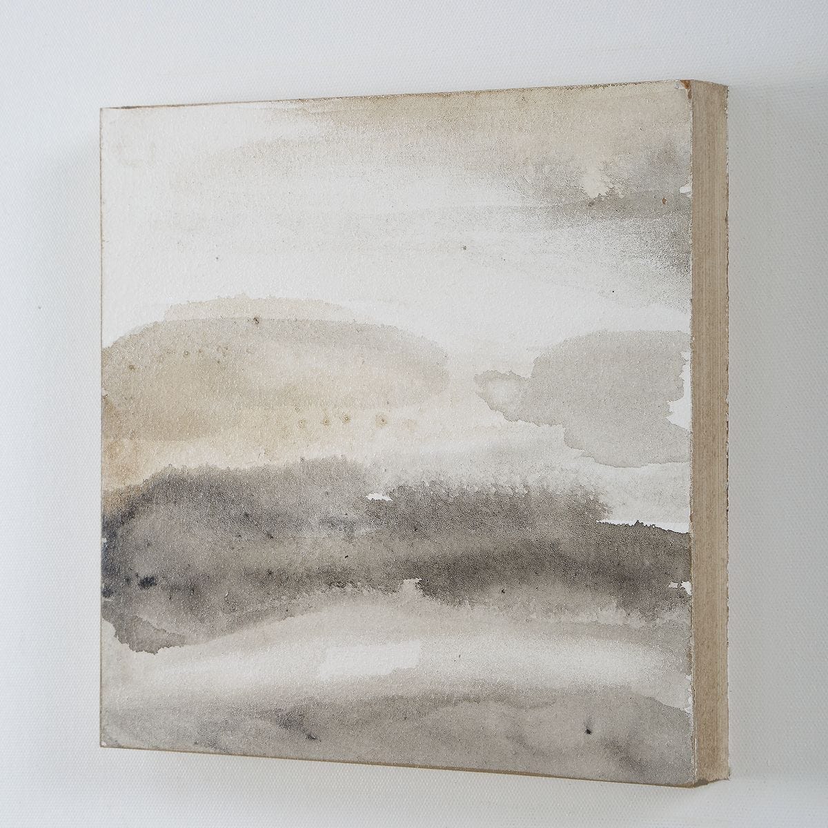 Studying Sepia Hand Painted Canvases, S/4