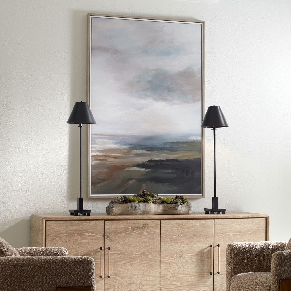 Lowlands Framed Canvas – Art by Uttermost | Sutter & Vale