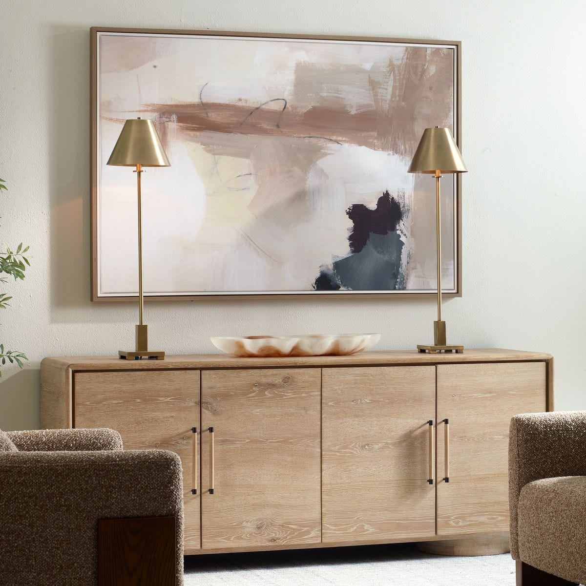 Bluster Framed Canvas – Art by Uttermost | Sutter & Vale