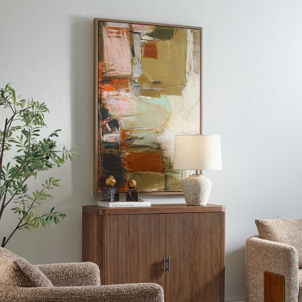Palace Walls Framed Canvas