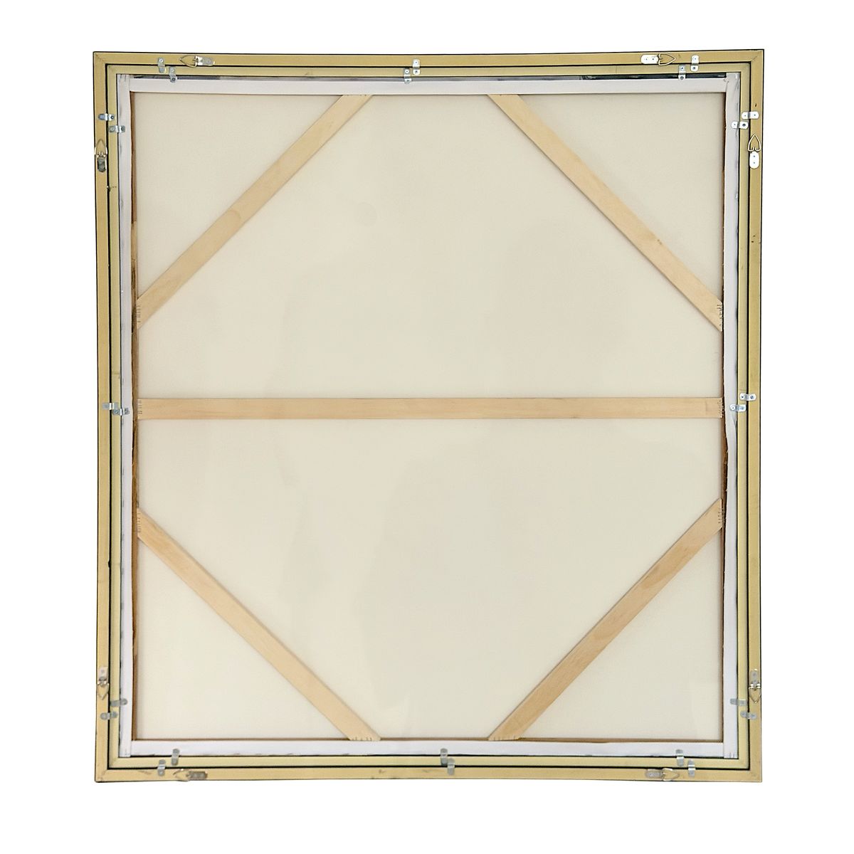 Green Fields Framed Canvas