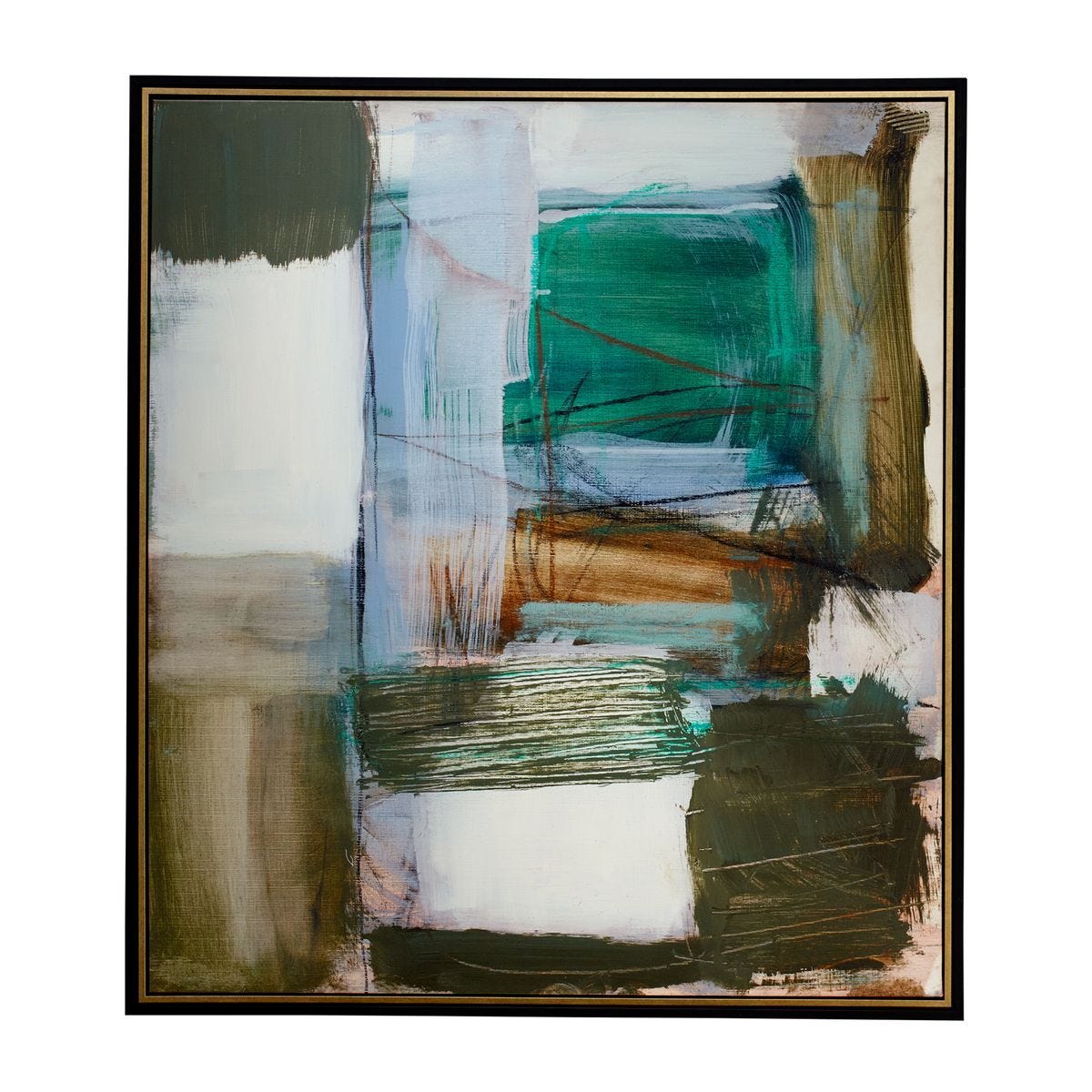 Green Fields Framed Canvas – Art by Uttermost | Sutter & Vale