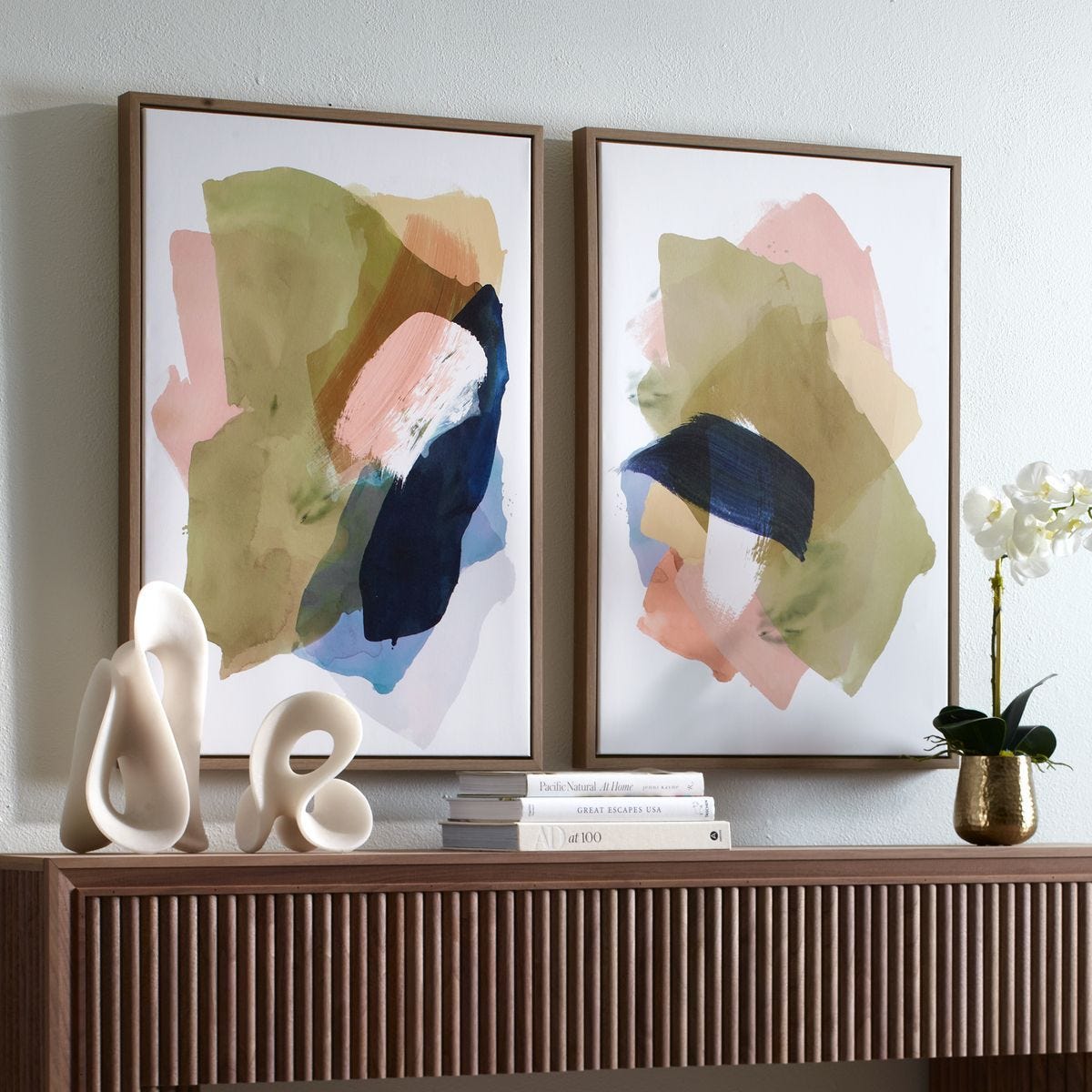 Abstract Afternoon Framed Canvases, S/2 – Art by Uttermost | Sutter & Vale