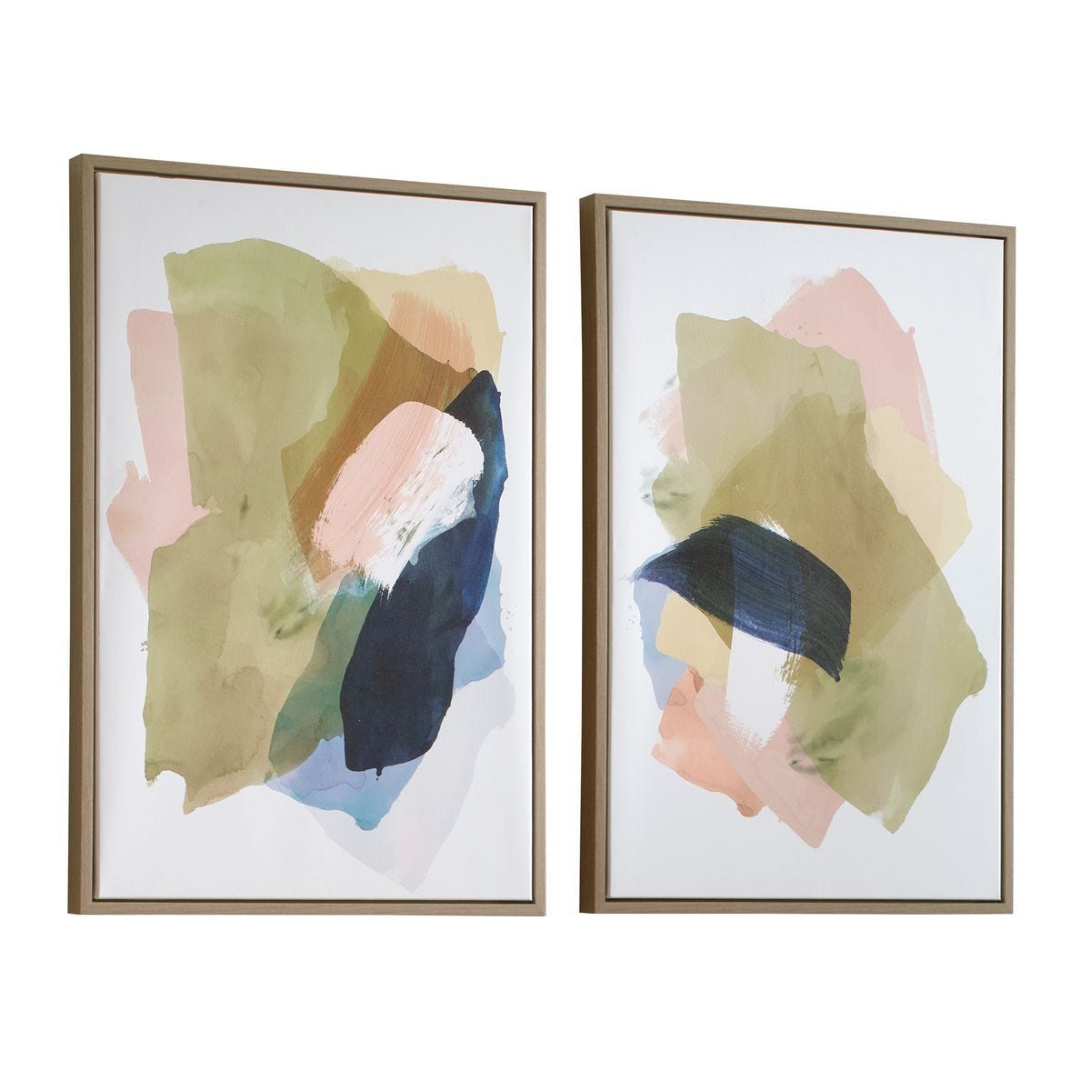 Abstract Afternoon Framed Canvases, S/2 – Art by Uttermost | Sutter & Vale
