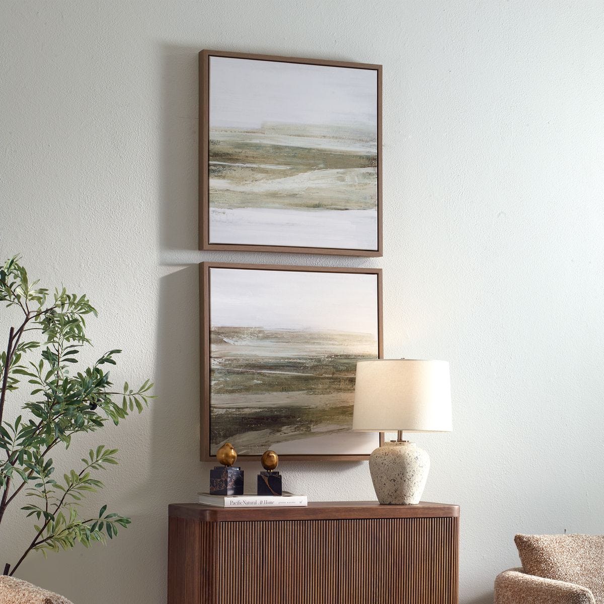 All Of A Sudden Framed Canvases, S/2