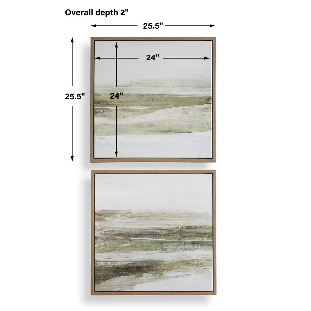 All Of A Sudden Framed Canvases, S/2
