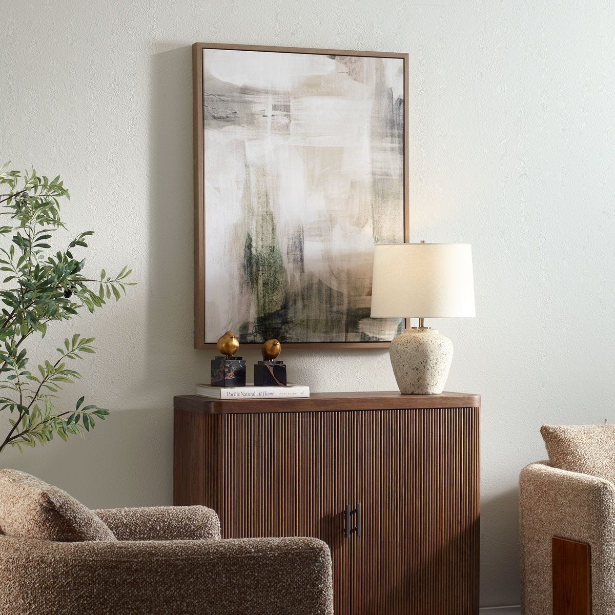 Subliminal Drift Framed Canvas – Art by Uttermost | Sutter & Vale