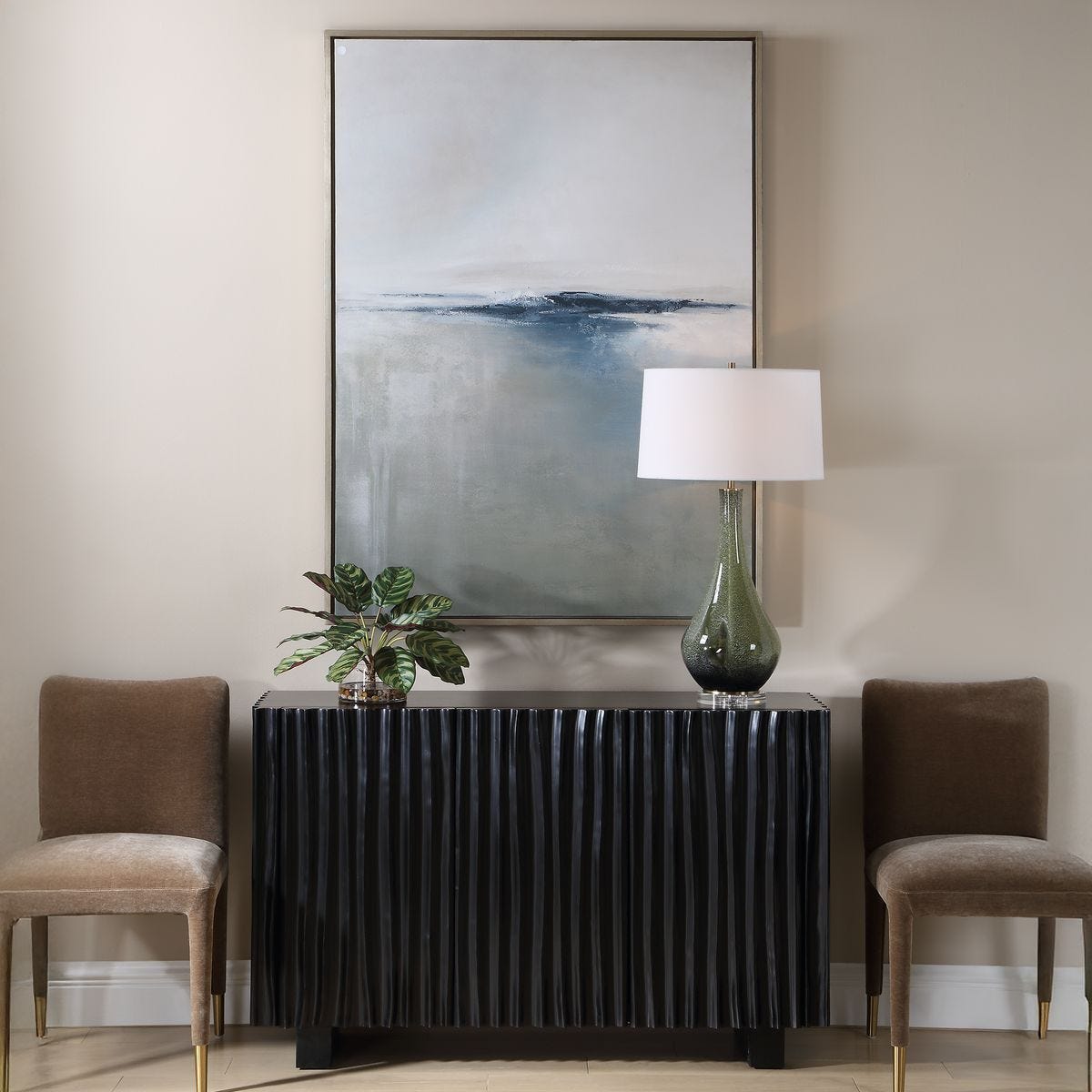 Above the Waterline Hand Painted Canvas – Art by Uttermost | Sutter & Vale