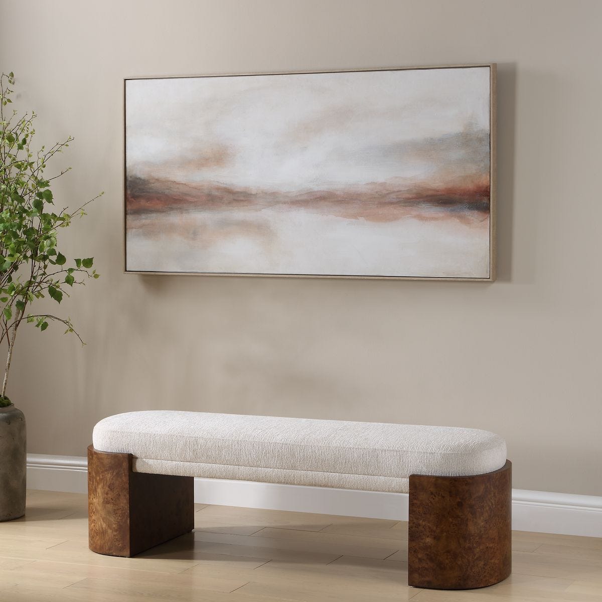 Haze in the Horizon Hand Painted Canvas