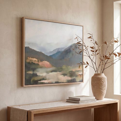 Fading Memory Framed Canvas