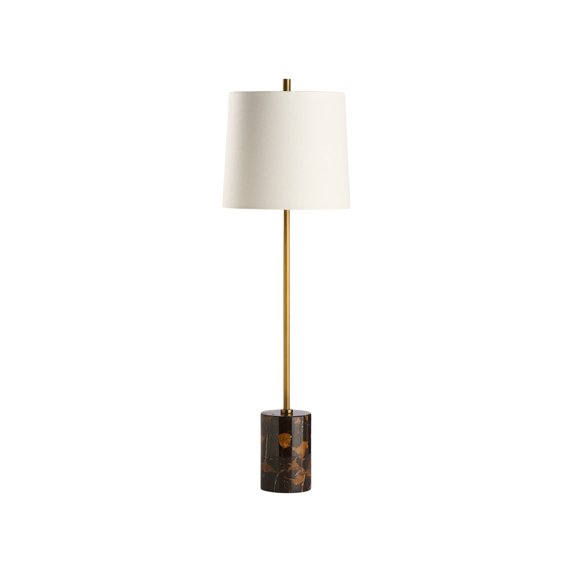 Lambeth Table Lamp-Brown Marble in 32 / Metal - Chelsea House