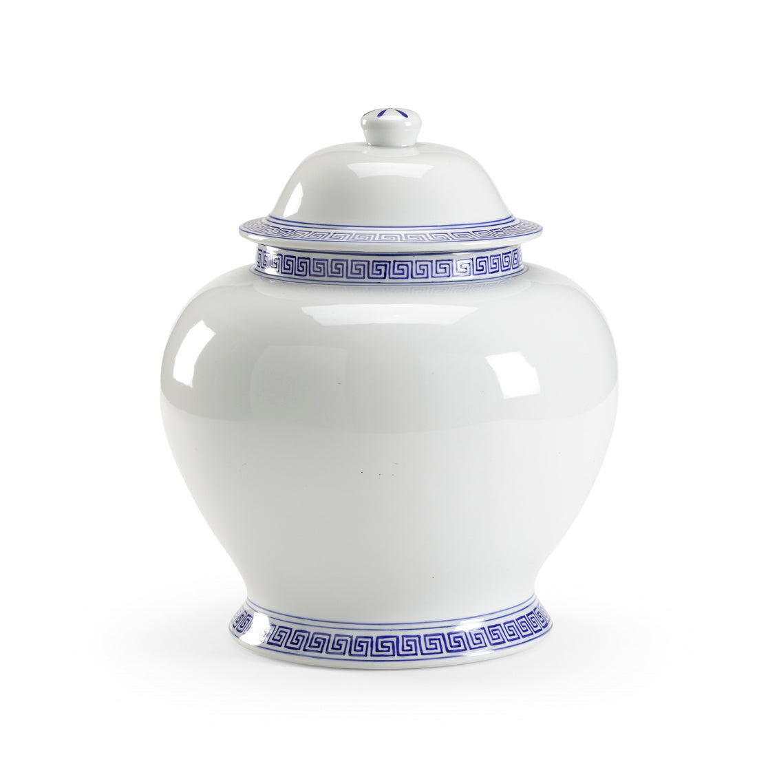 Greek Key Covered Urn