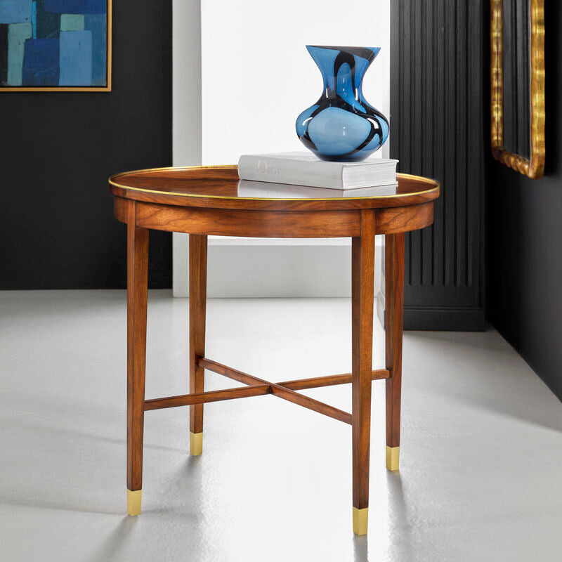 Large Cavalli End Table-Gold Leaf