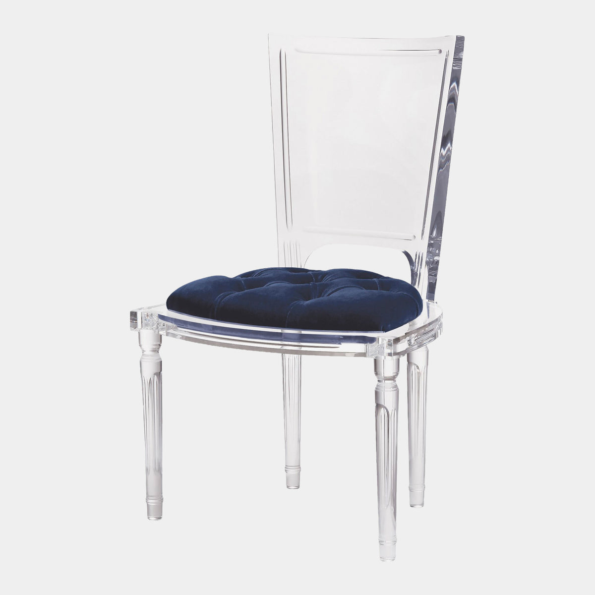 Marilyn Acrylic Side Chair-Admiral Blue