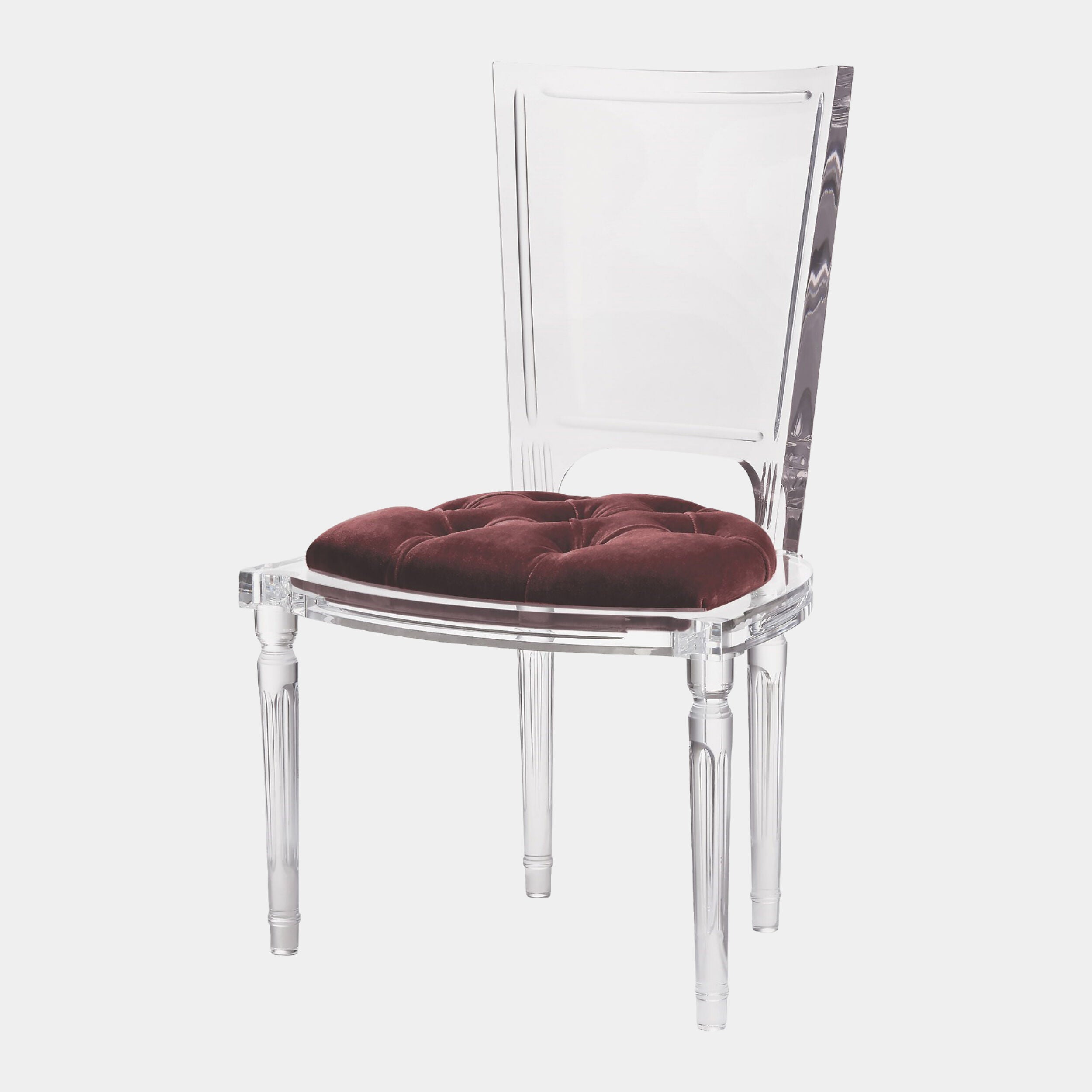 Marilyn Acrylic Side Chair-Sultana-Lavender