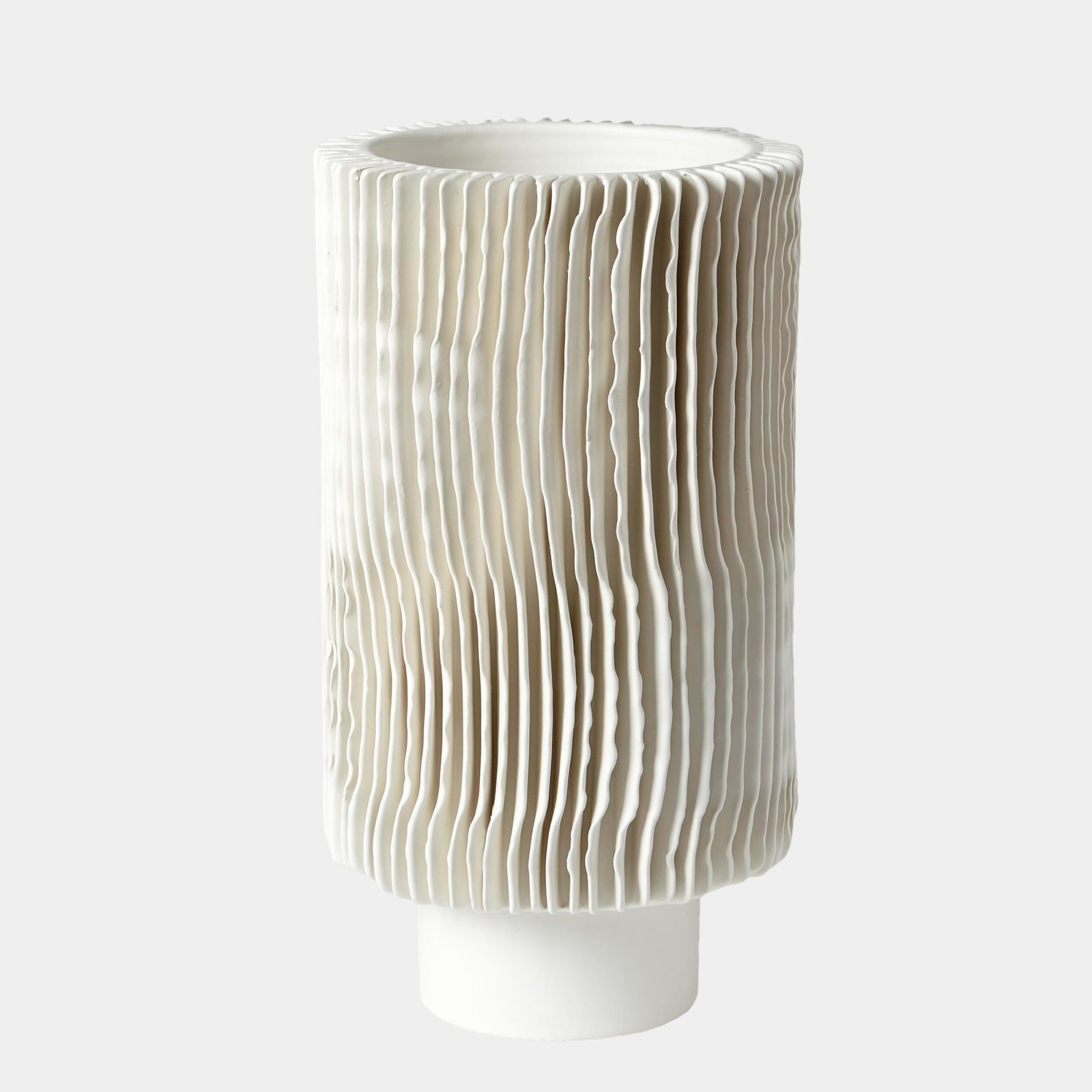 Mator Vase-Matte White-Tall