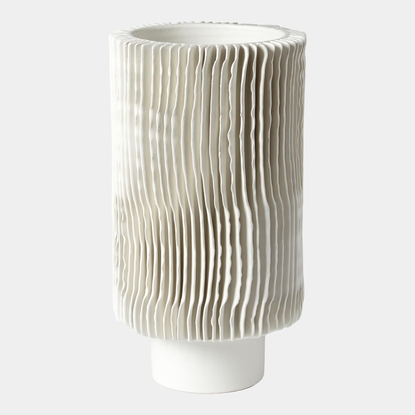 Mator Vase-Matte White-Tall