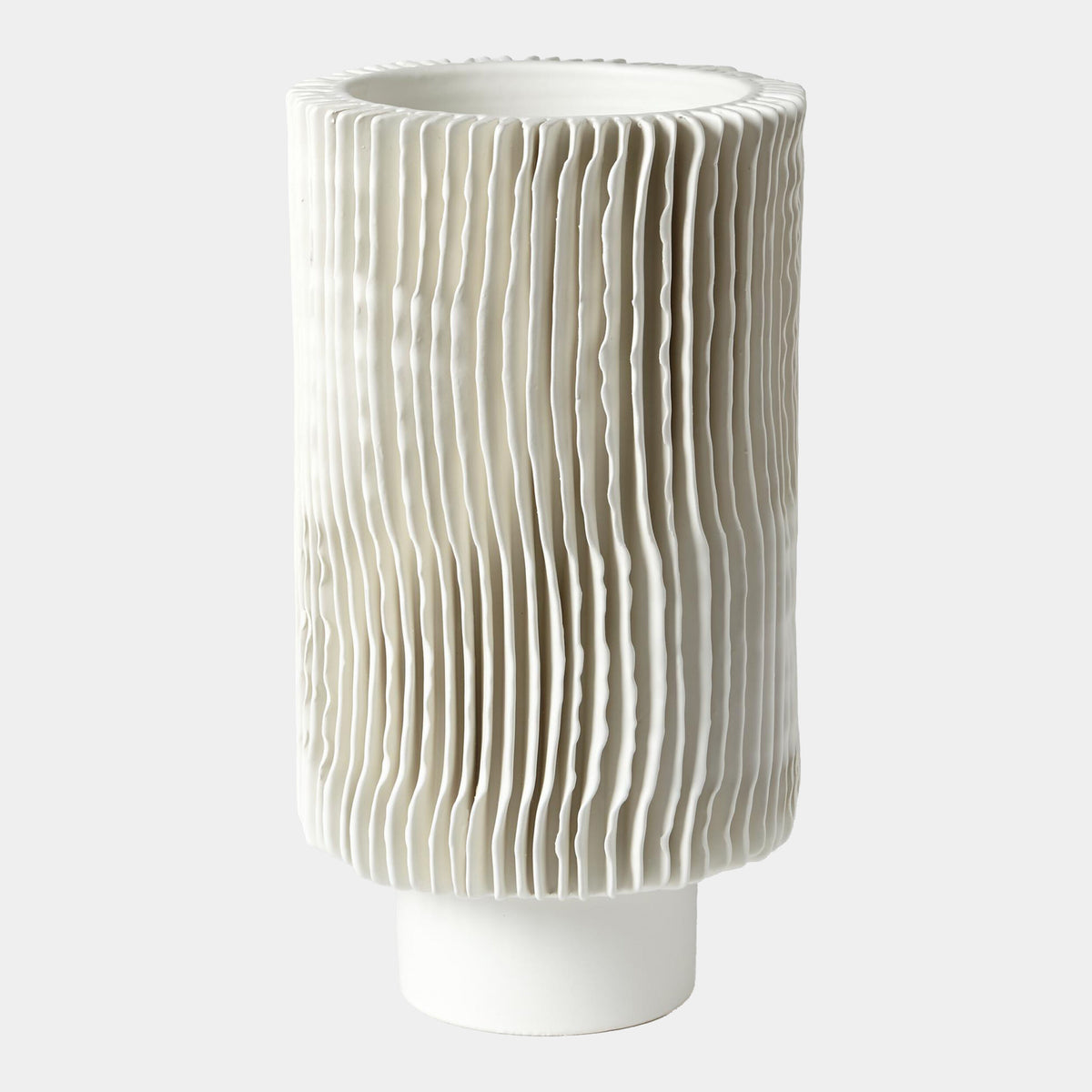 Mator Vase-Matte White-Tall