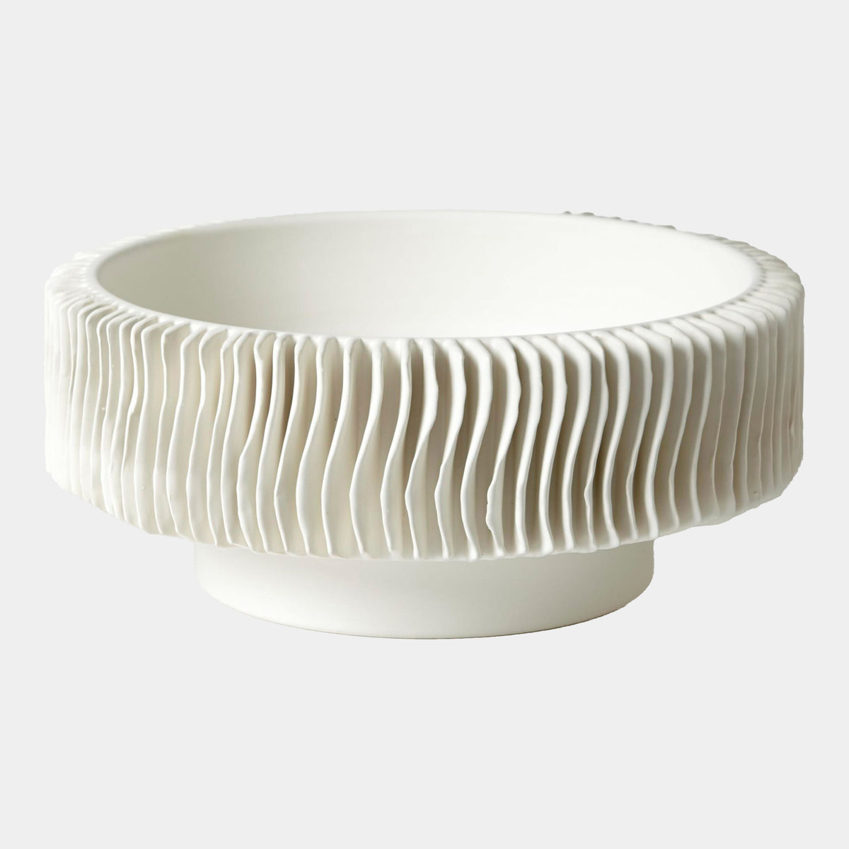 Mator Vase-Matte White-Low