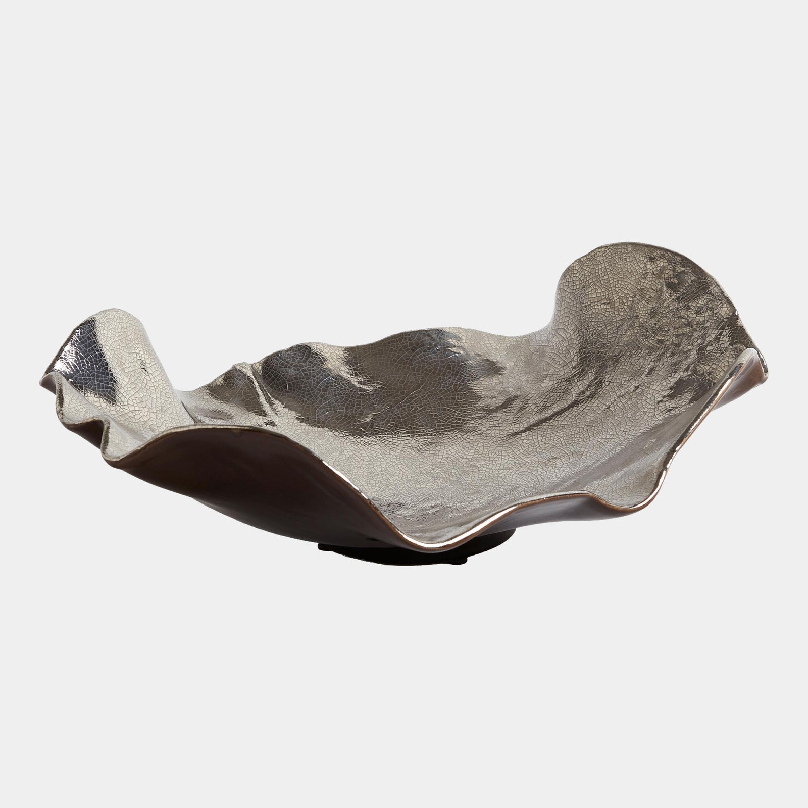 Wave Platter-Platinum Crackle