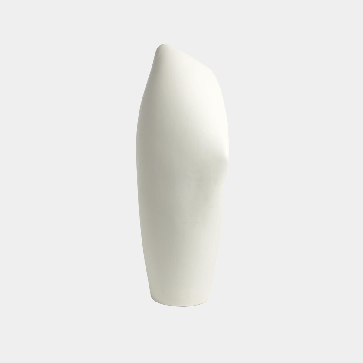 Cowl Lamp-White w/Gold Leaf-Lg
