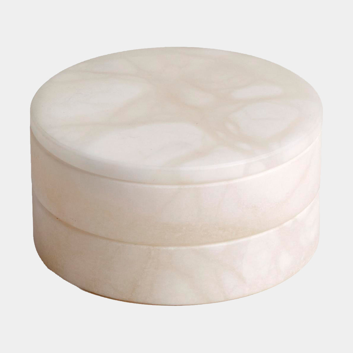 Leora Swivel Box-Alabaster-White