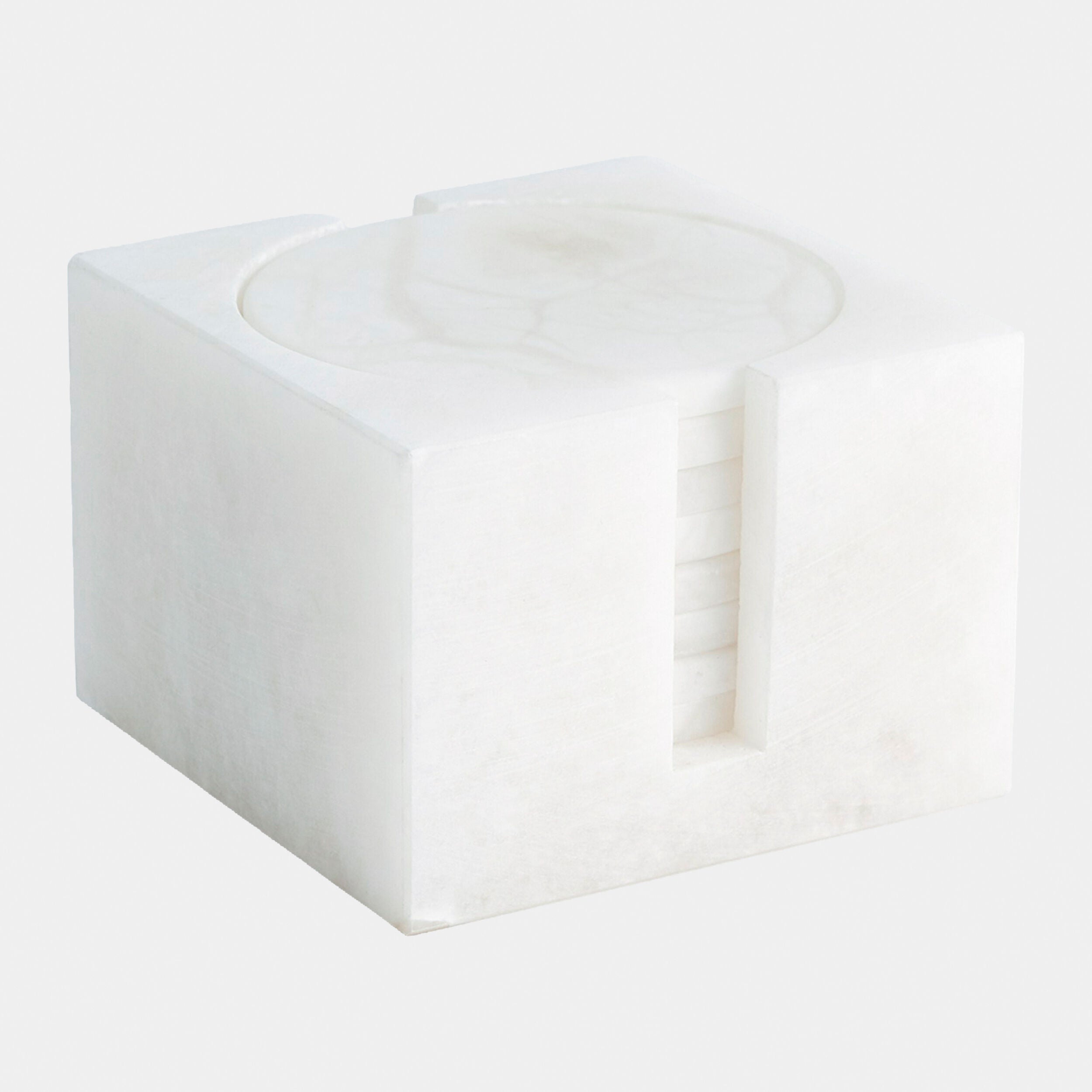 Alabaster Coasters w/Holder