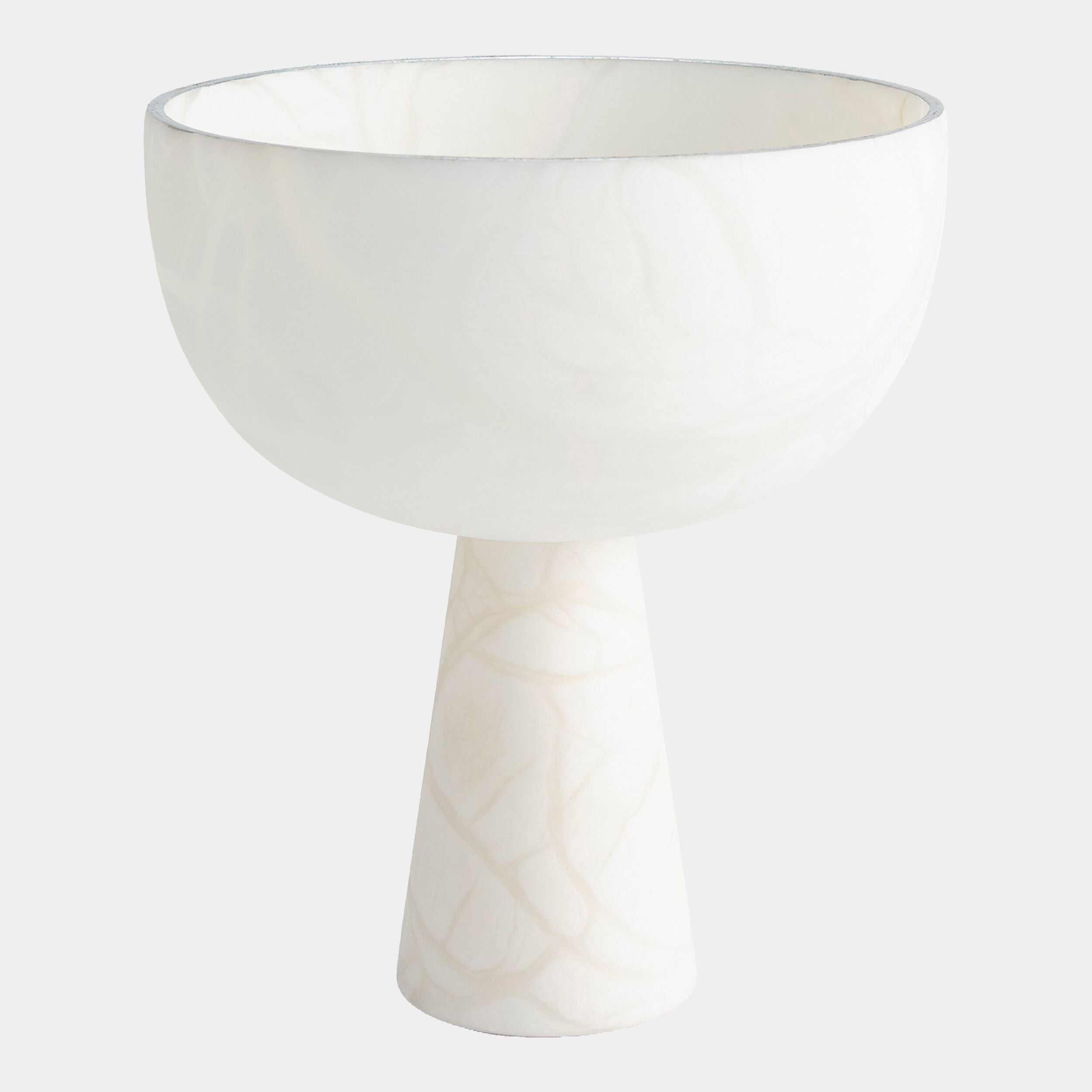 Caspari Footed Alabaster Bowl w/Silver