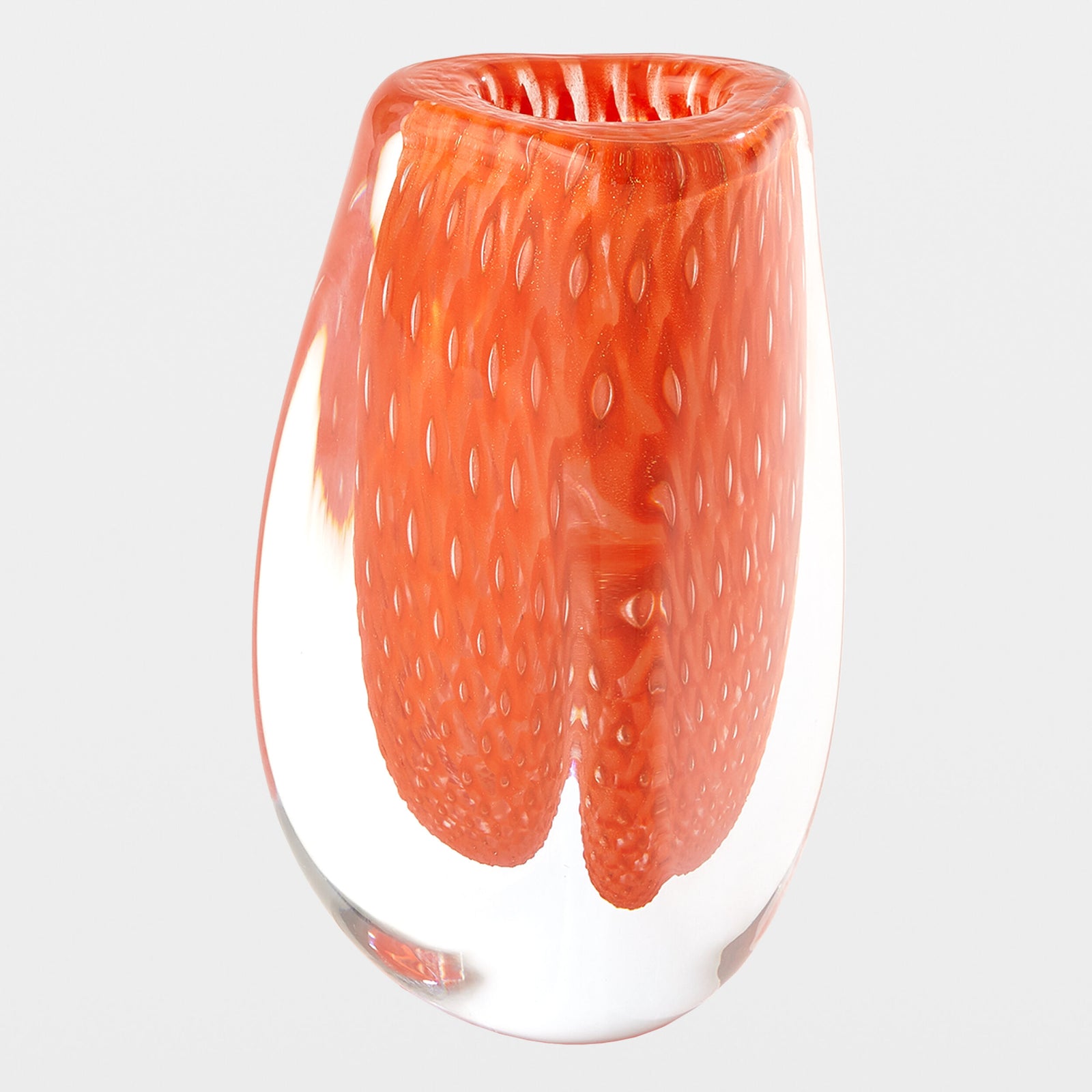 Gaboon Triangle Vase-Orange