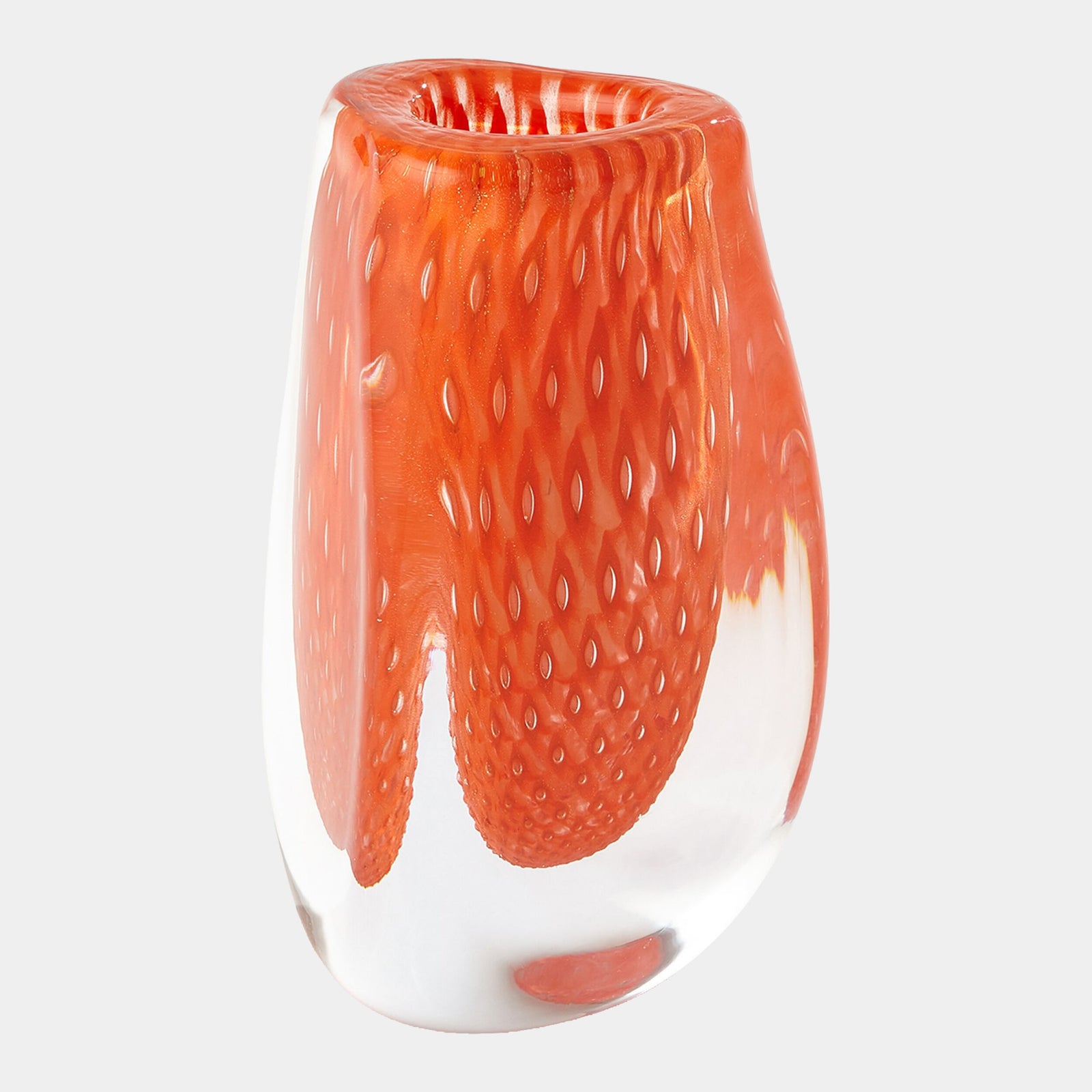 Gaboon Triangle Vase-Orange