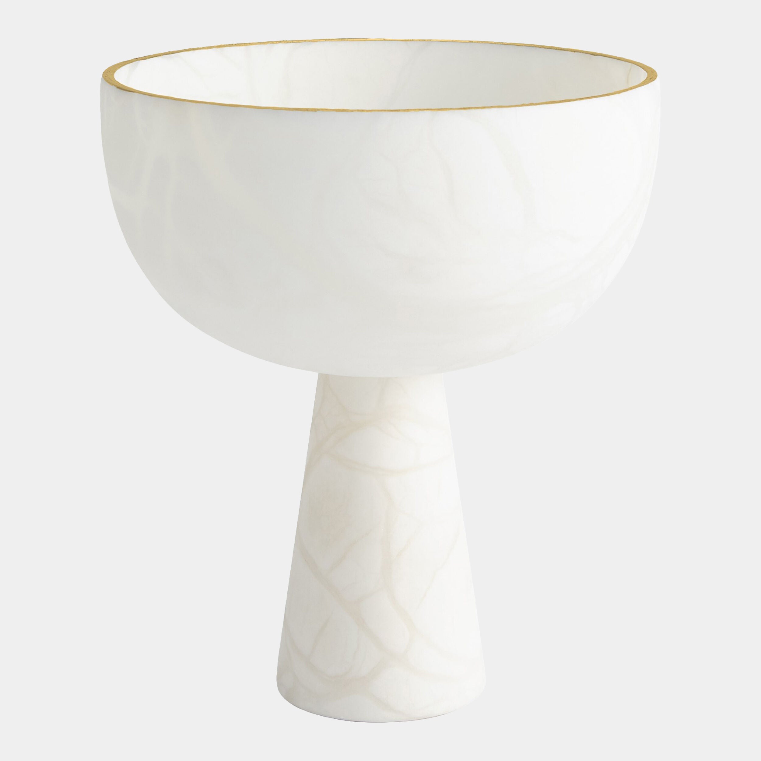 Caspari Footed Alabaster Bowl w/Gold