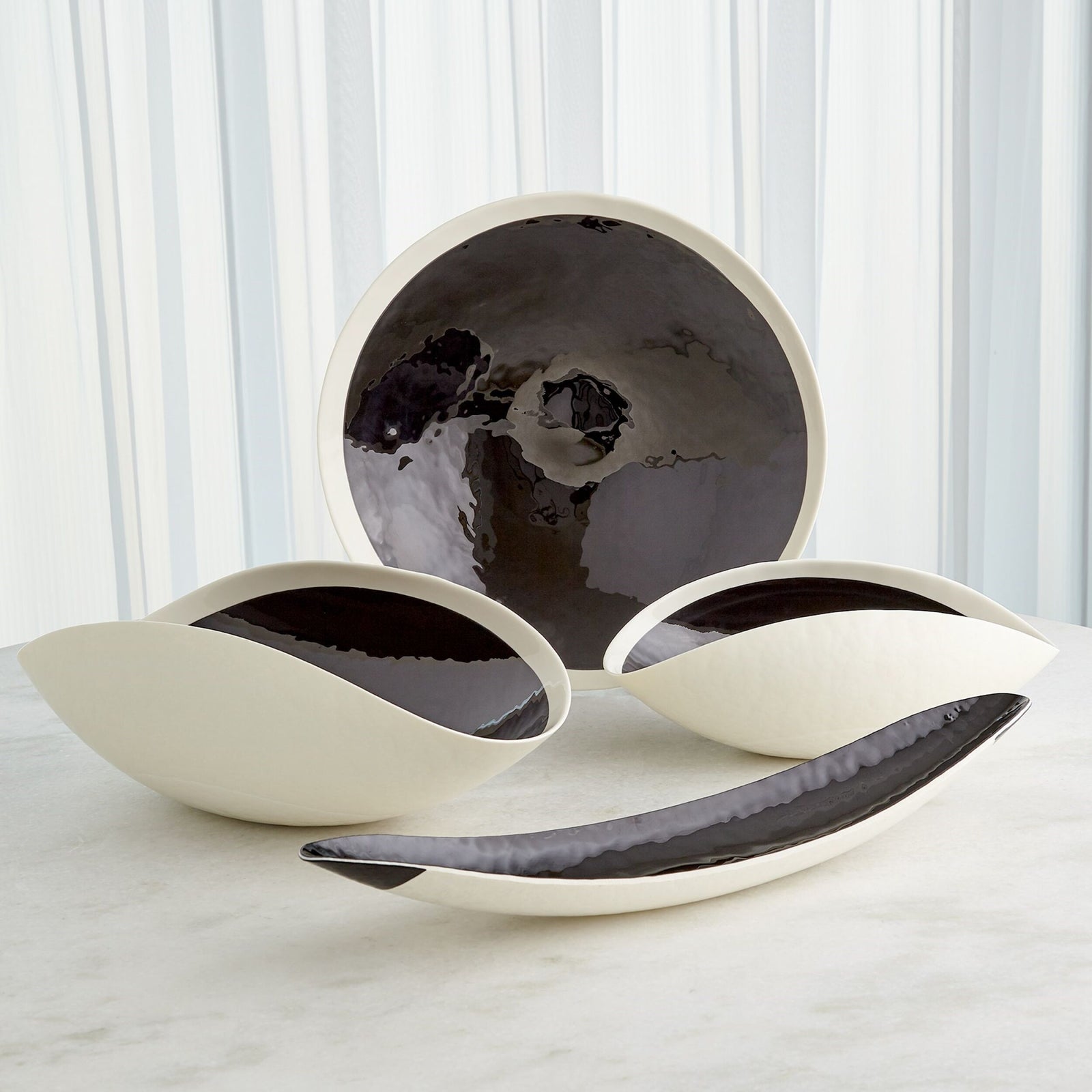 Ebony and Ivory Charger