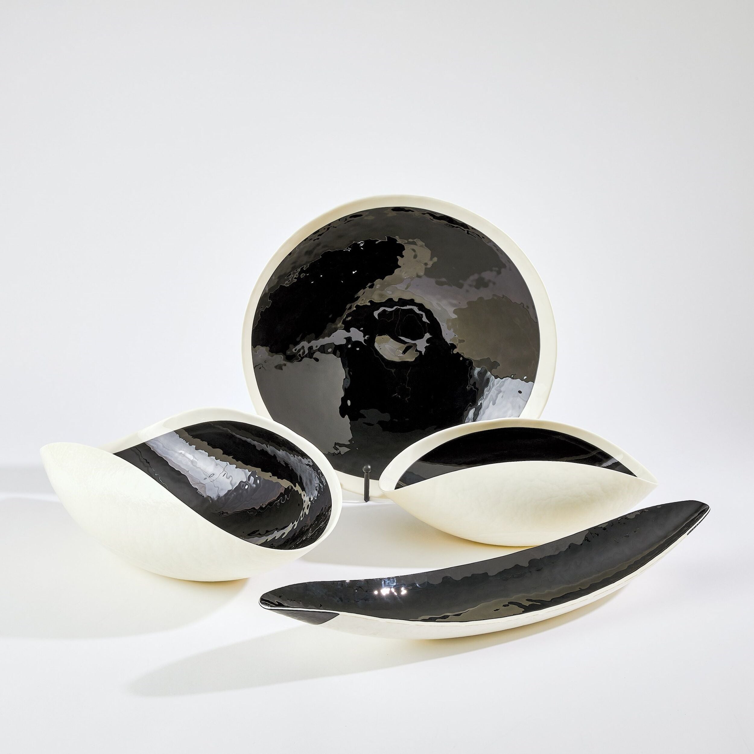 Ebony and Ivory Charger