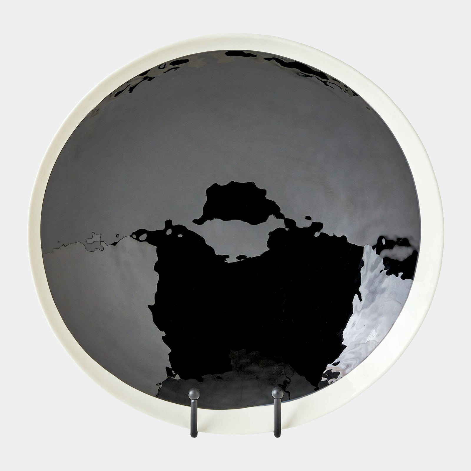 Ebony and Ivory Charger